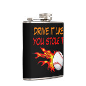 炎の中で野球を燃やすおもしろい引用文、ブラック フラスク (右)