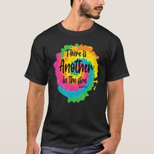 炎の中に別の人がいる 聖書 宗教的 2 Tシャツ (正面)