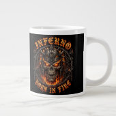 炎の中に生まれた ジャンボコーヒーマグカップ (右)