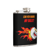 炎の中のゴルフボール，ブラック フラスク (右)