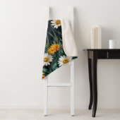 炎の中の蝶ファンタジー白カモミールの芸術 シェルパブランケット (インサイチュ)