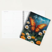 炎の中の蝶ファンタジー白カモミールの芸術 プランナー手帳 (ディスプレー)