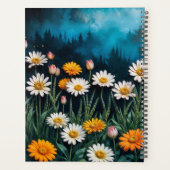 炎の中の蝶ファンタジー白カモミールの芸術 プランナー手帳 (裏面)