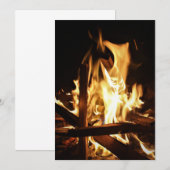 炎の中をくぐって 招待状 (正面/裏面)