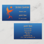 炎の保険業カードの上昇のフェニックス 名刺 (正面/裏面)