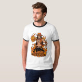 炎の司令官 海賊 アクションアート Tシャツ (正面フル)