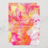 炎の夕日の水の色の葵結婚の セーブザデート (正面/裏面)