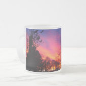 炎の夕焼けマグ フロストグラスマグカップ (正面左)