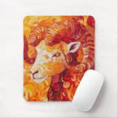 炎の太陽の山羊座 マウスパッド (マウス)