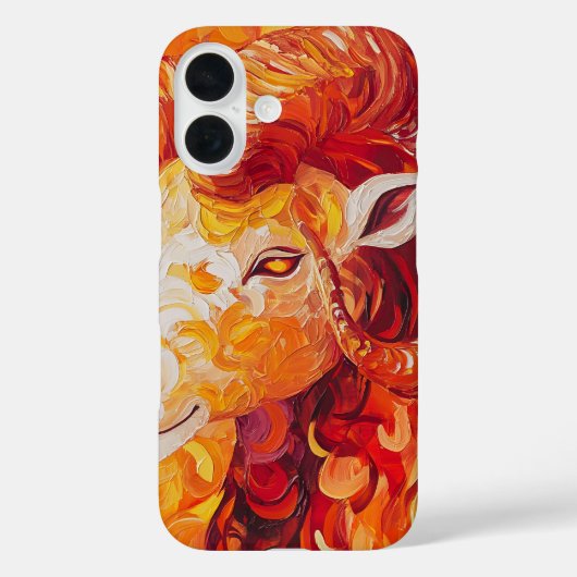 炎の太陽の山羊座 Case-Mate iPhoneケース (裏面)