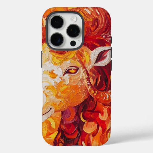 炎の太陽の山羊座 Case-Mate iPhoneケース (裏面)