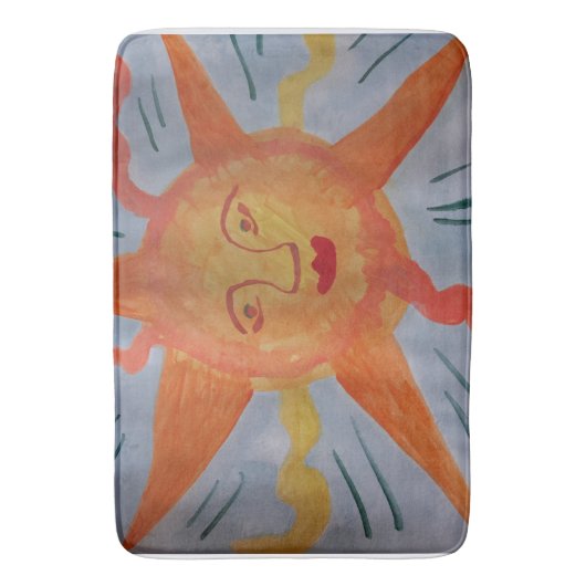 炎の太陽 バスマット (正面縦)