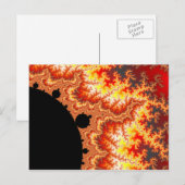 炎の太陽 – フラクタル ポストカード (正面/裏面)