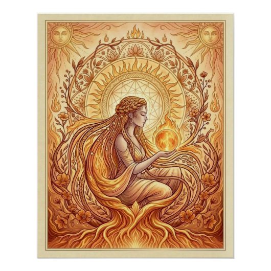 炎の女祭司 ポスター (正面)