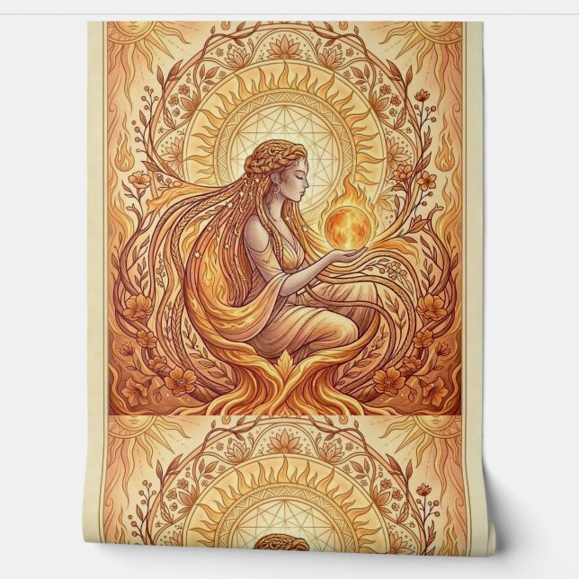 炎の女祭司 壁紙 (ほどく)