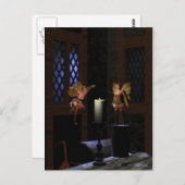 炎の妖精の芸術に蛾のように ポストカード (正面/裏面)