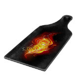 炎の孔雀の羽 カッティングボード (角)