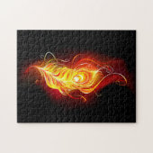 炎の孔雀の羽 ジグソーパズル (横)