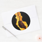 炎の幽霊ペッパー ラウンドシール (封筒)