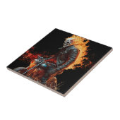 炎の幽霊ライダー – ダイナミックなエネルギーのスリル タイル (側面)