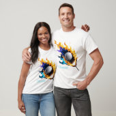 炎の強度:動作しているゴルフボール。 Tシャツ (ユニセックス)