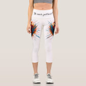 炎の心拍レギンスはっきりした – 解剖学的ハートw カプリレギンス (正面)