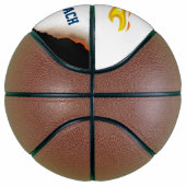 炎の悪魔の頭の炎ホットショットを投げる バスケットボール (右)