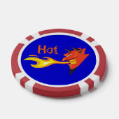炎の悪魔の頭_ホット_エンフエゴ ポーカーチップ (シングル)