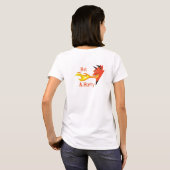 炎の悪魔の頭_ホット&角質 Tシャツ (裏面フル)