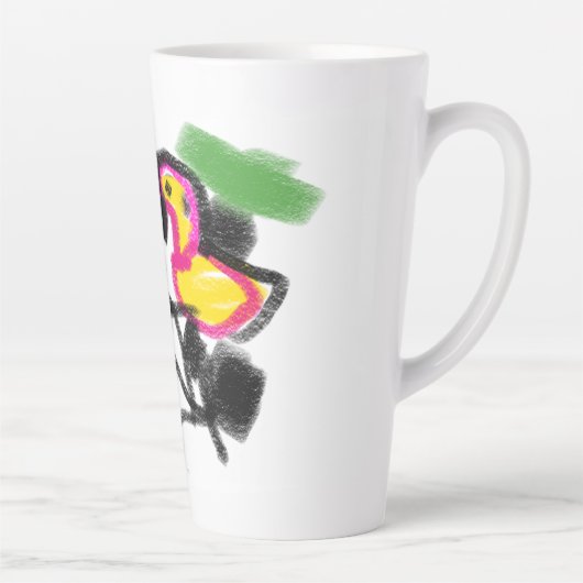炎の愛 カフェラテマグ (右)