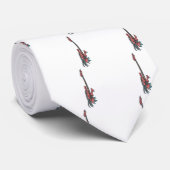 炎の投げるドラゴンのギター ネクタイ (ロール)