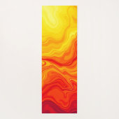 炎の抽象芸術フローアート ヨガマット (裏面)