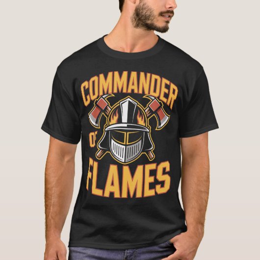 炎の指揮官ファイアファイター Tシャツ (正面)