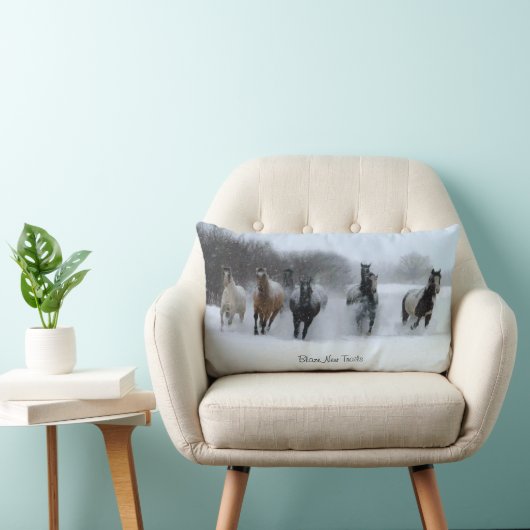 炎の新しい道の馬の枕 ランバークッション (椅子)