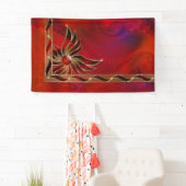 炎の旗として赤 横断幕 (インサイチュ)