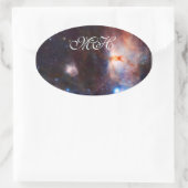 炎の星雲のモノグラム火災 – Orion 楕円形シール (バッグ)