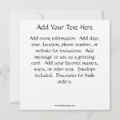 炎の曼荼羅のチベットOmの記号 招待状 (裏面)