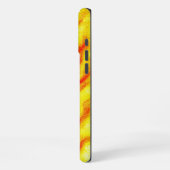 炎の流れ – 抽象芸術インスパイア火- iPhoneケース (左側面)