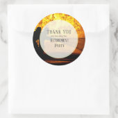 炎の消防士の引退ありがとう ラウンドシール (バッグ)