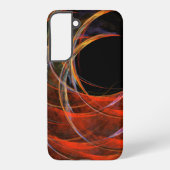 炎の渦を断ち切る抽象芸術 SAMSUNG GALAXYケース (裏面)