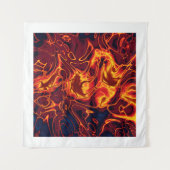 炎の渦巻き タペストリー (正面(横))