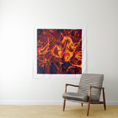 炎の渦巻き タペストリー (インサイチュ(横))