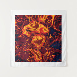 炎の渦巻き タペストリー