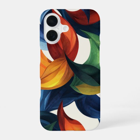 炎の渦巻き iPhone 16ケース (裏面)