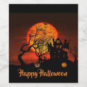 炎の満月食品と飲料ラベルセット ワインラベル (シングルラベル)