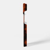 炎の溶岩テクスチャ抽象芸術パターはっきりしたン – 海 iPhoneケース (左側面)