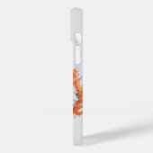 炎の激しい虎 – カスタマイズ可能な文字 Case-Mate iPhoneケース (裏面 / 左)