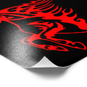 炎の火レッドブロンコムスタンワイルドホース フォトプリント            (角)