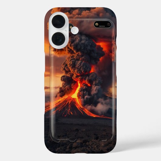 炎の火山の地平線 Case-Mate iPhoneケース (裏面)