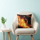 炎の炎が燃えるインフェルノ クッション (椅子)